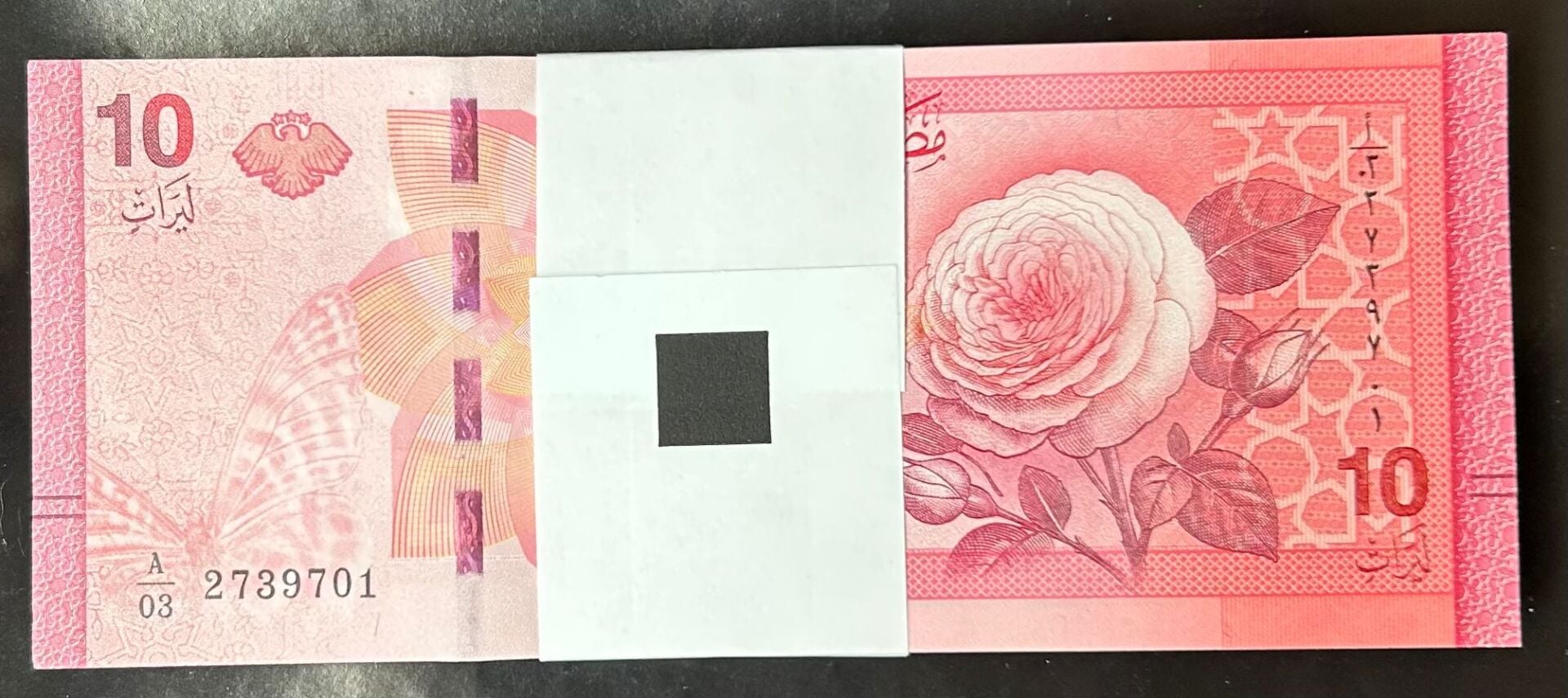 Suriye 10 Pound 2025 Çil Deste ( 100 Adet )