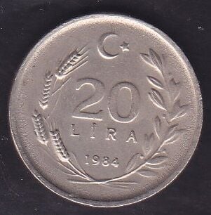 1984 Yılı 20 Lira