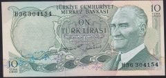 6.EMİSYON 2.TERTİP 10 LİRA H36 304154 ÇİLALTI ÇİL