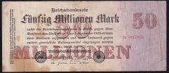 Almanya 50 Milyon Mark 1923 Çok Temiz