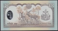 Nepal 10 Rupee 2002 Çilaltı Polimer