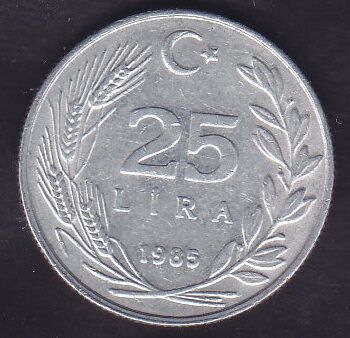 1985 Yılı 25 Lira