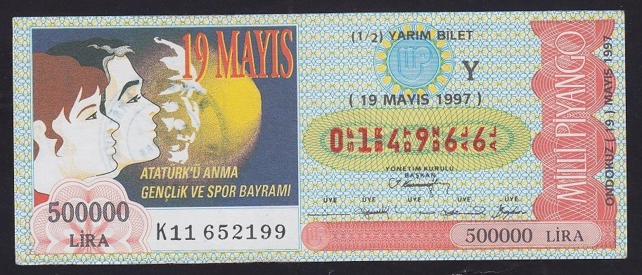 1997 19 MAYIS YARIM BİLET