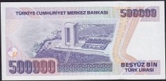 7.Emisyon 3.Tertip 500000 Lira F56 851237 Çil