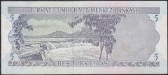 6.Emisyon 2.Tertip 5 Lira J55 001892 Ççt +