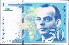 Fransa 50 Frank 1993 Çok Temiz +