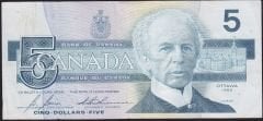 Kanada 5 Dolar 1986 Çok Temiz