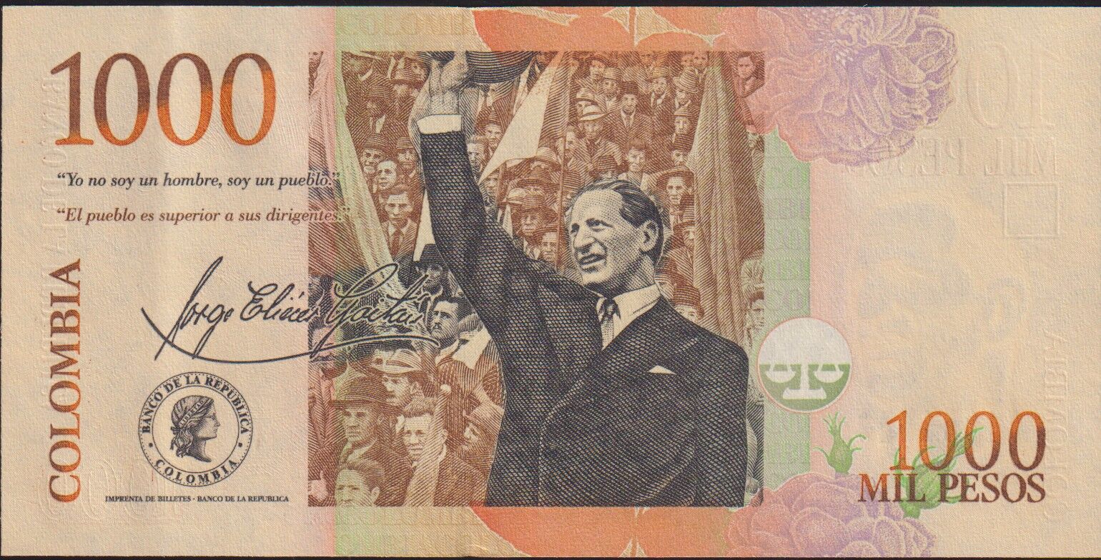 Kolombiya 1000 Pesos 2015 Çilaltı