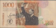 Kolombiya 1000 Pesos 2015 Çilaltı