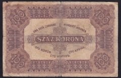 MACARİSTAN 100 KORONA 1920 TEMİZ EKSİ
