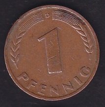 Almanya 1 Pfennig 1950 D