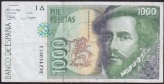 İspanya 1000 Pesetas 1992 Çok Temiz+