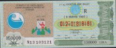 1997 9 Mayıs Çeyrek Bilet - R Serisi 020888