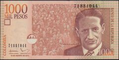 Kolombiya 1000 Pesos 2015 Çilaltı