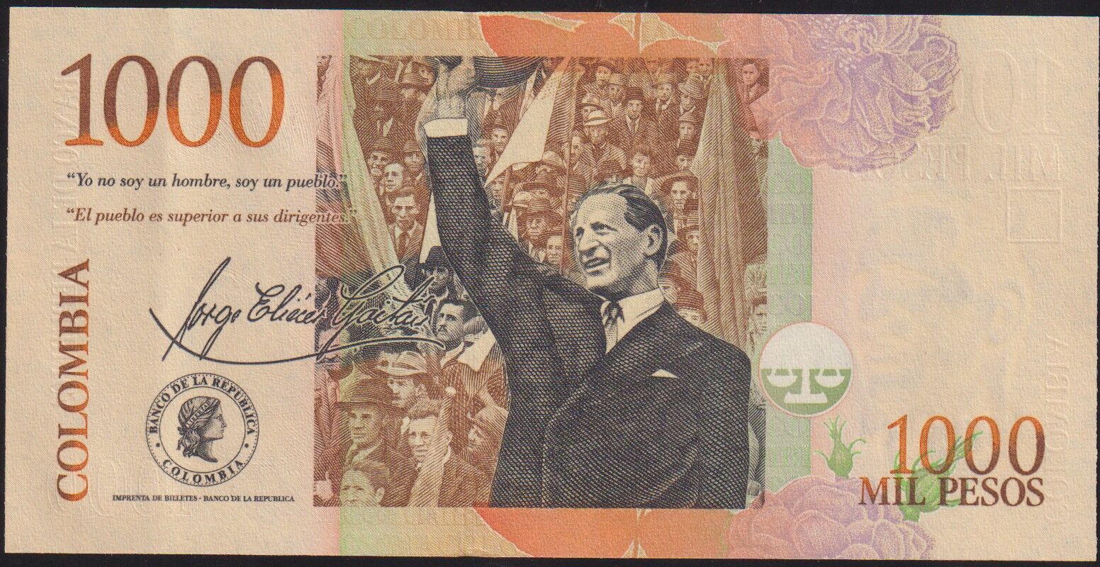 Kolombiya 1000 Pesos 2015 Çilaltı