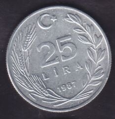 1987 Yılı 25 Lira