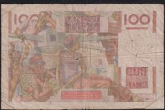 Fransa 100 Frank 8 Ekim 1946 Temiz
