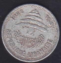 LÜBNAN 5 PİASTRE 1952