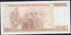 7.Emisyon 3.Tertip 100000 Lira G82 553120 Çil