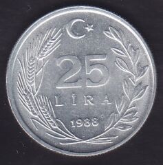 1988 Yılı 25 Lira