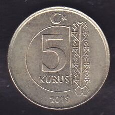2019 Yılı 5 Kuruş