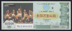 1997 19 MART ÇEYREK BİLET BİNGÖL