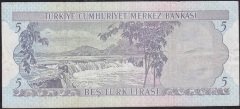 6.Emisyon 2.Tertip 5 Lira J19 228283 Çok Temiz