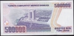 7.Emisyon 3.Tertip 500000 Lira E80 899144 Çilaltı Çil