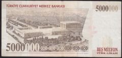 7.Emisyon 5 000 000 Lira I28 047674 Çok Temiz+