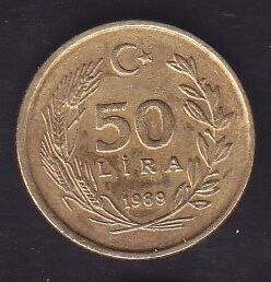 1989 Yılı 50 Lira