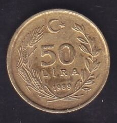 1989 Yılı 50 Lira