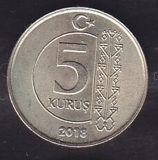 2018 Yılı 5 Kuruş