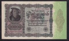 ALMANYA 50 000 MARK 1922 ÇİLALTI eski kağıt para fiyatları
