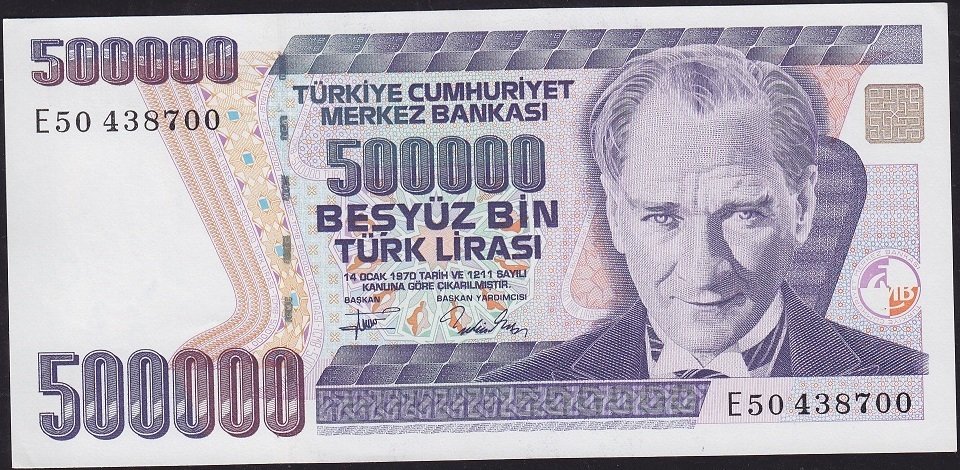 7.Emisyon 3.Tertip 500000 Lira E50 438700 Çilaltı Çil