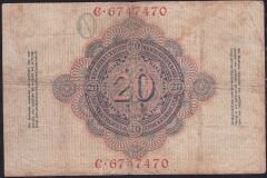 Almanya 20 Mark 1908 Temiz