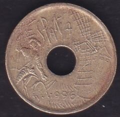 İspanya 25 Pesetas 1996