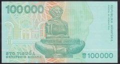 Hırvatistan 100000 Dinar 1993 Çil Pick 27