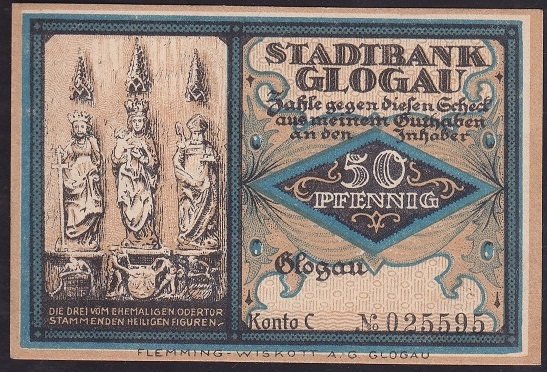 ALMANYA 50 PFENNİNG NOTGELD 1920 ÇİL
