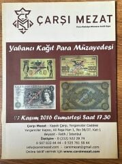 Çarşı Mezat Müzayede Kataloğu 26 Kasım 2016 Resimli 50 Sayfa