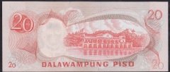Filipinler 20 Piso 1970 ÇİL Pick 155