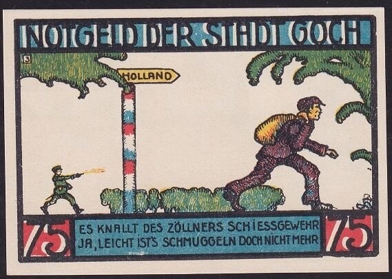 Almanya 75 Pfennig Notgeld 1922 Çil