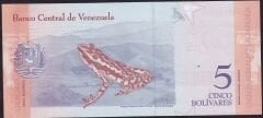 Venezuela 5 Bolivares 2018 Çil Pick 102 ( 999 )