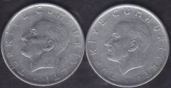 1976 Yılı 1 Lira (Ters Düz Takım)
