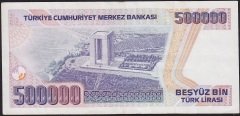 7.Emisyon 1.Tertip 500000 Lira B84 230863 Çok Çok Temiz