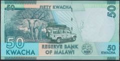 Malawi 50 Kwacha 2016 ÇİL Pick 64c - 555