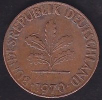 Almanya 1 Pfennig 1970 J