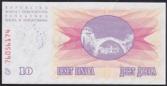BOSNA HERSEK 10000 DİNAR 1993 ÇİL (YEŞİL)