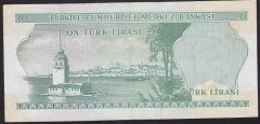 6.EMİSYON 2.TERTİP 10 LİRA G52 028141 ÇÇT eski para alan yerler