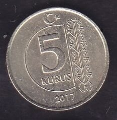 2017 Yılı 5 Kuruş