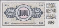 Yugoslavya 1000 Dinar 1978 Ççt Çilaltı Pick 92b